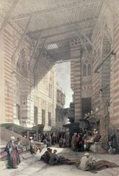 Bazar de los mercaderes de seda, El Cairo, de Egipto y Nubia, Vol.3